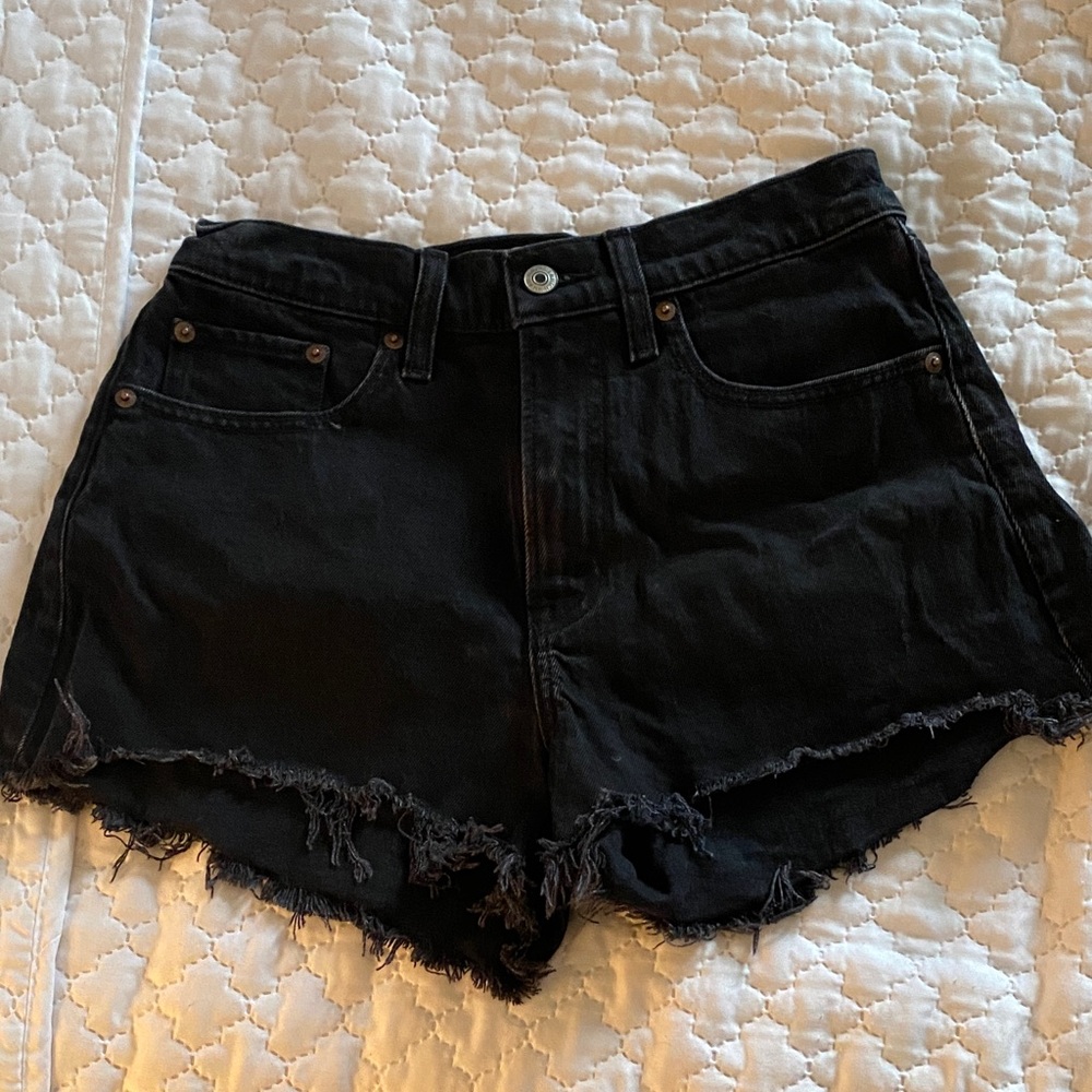 Abercrombie & Fitch Black Jean Shorts
